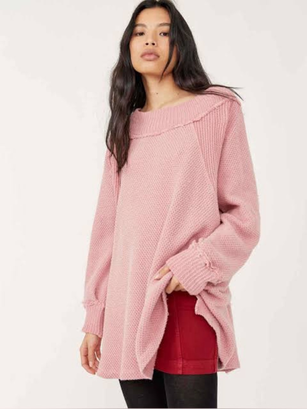 Free People We the Free She’s A Keeper Tunic Top Oversized Boho Normcore Size M